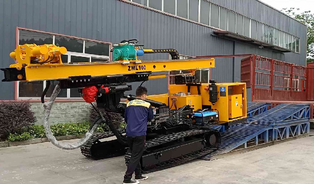 【硬核实力】顺利出发，ZML100履带式工程钻机发货广西